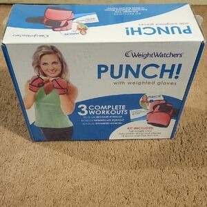 WeightWatchers PUNCH! Workout Kit with Pink Weighted Gloves